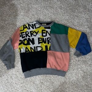 Burberry multicolor graffiti sweatshirt